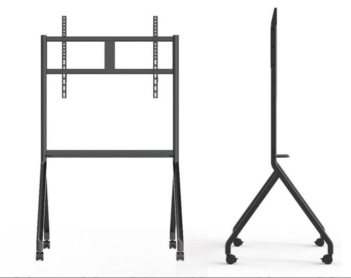 Мобильная подставка Тележка для мобильного ТВ для интерактивных дисплеев Smart TV, подходит для размеров 65-86 дюймов