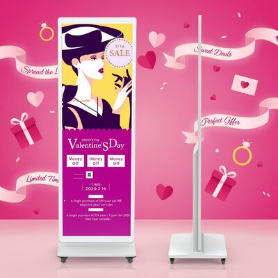 iBoard 43-дюймовый подъемник Вертикальный LCD сенсорный экран Внутренний умный рекламный экран Дисплей цифровой рекламной рекламы