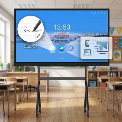 Iboard LCD Smart Board 75 дюймовая интерактивная сенсорная панель для класса с образовательным программным обеспечением