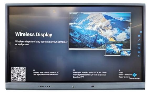 65" умной сенсорная панель сочинительства Whiteboard техника взаимодействующей Multi установленная стеной умная