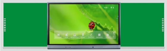 Интеллектуальная доска 75 86 дюймовый дисплей многопальцевой интерактивный сенсорный боковой панель левый правый доска для студентов класса