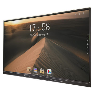 65 экран инфракрасн взаимодействующий Whiteboard 4K DLED стекла дюйма 4mm закаленный