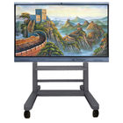 High Quality 40Kgs Interactive Whiteboard Stand Flat Screen Cart Lift Mute Casters