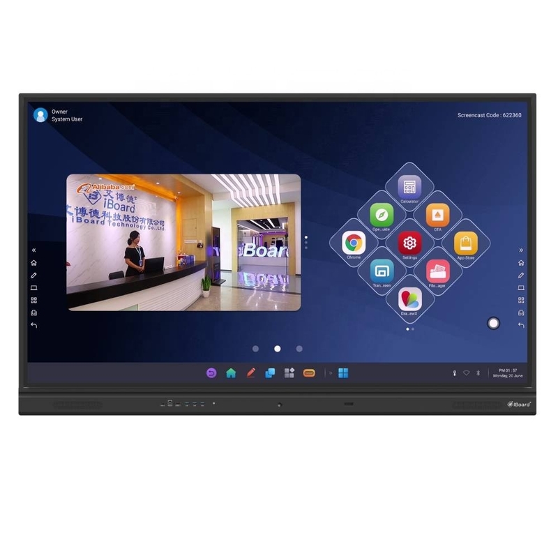 iBoard 75 86 дюймовый умный сенсорный экран интерактивный доска дисплей интерактивная доска для классной комнаты