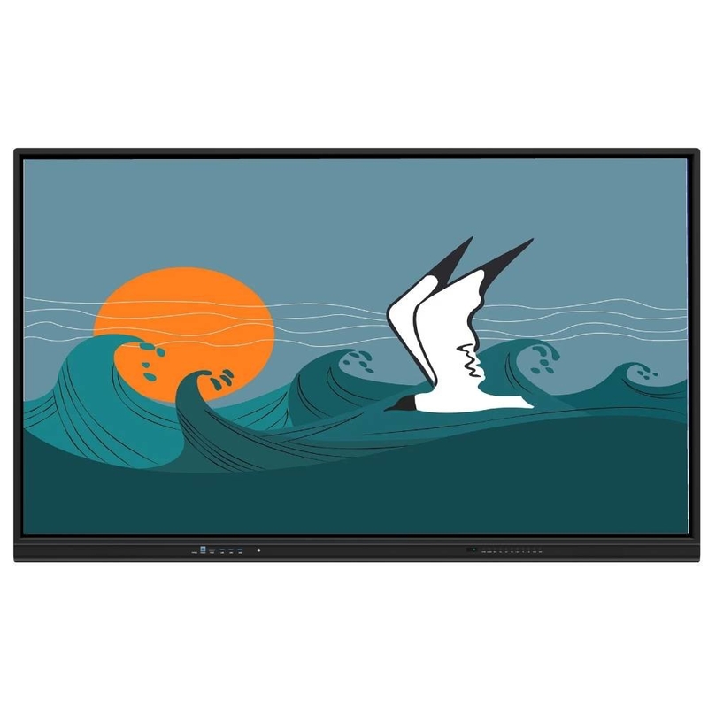 Метод сенсорного тома Finger Pen Smart Board с встроенными динамиками LCD Smart Board 65 75 86 98 дюймов Учебное программное обеспечение Запись экрана Скриншот Беспроводной обмен для обучения кабинет класса