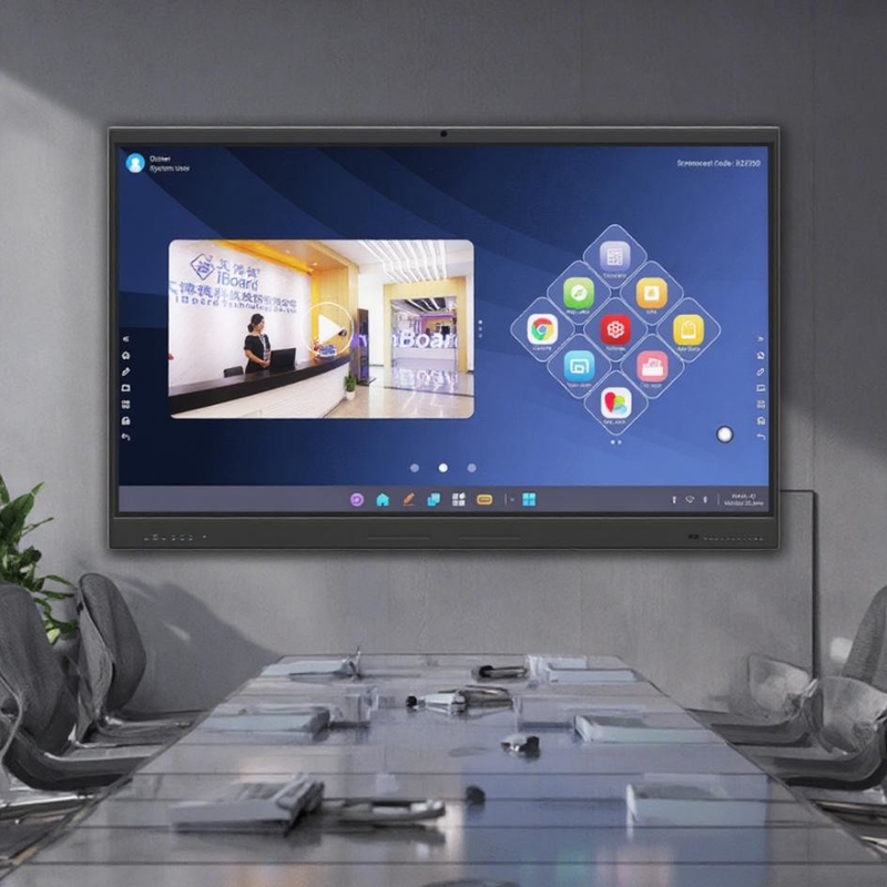 Iboard Factory Direct 75 дюймовый 4K Multi Touch Smart Screen Интерактивный плоский панельный дисплей Белая доска для встреч и обучения