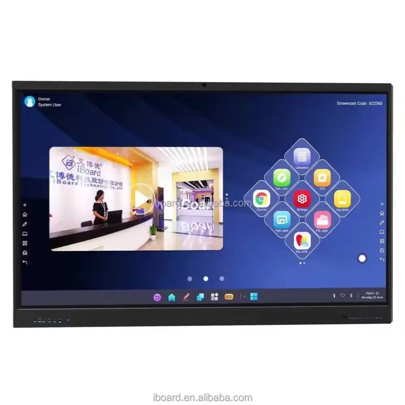 IBoard 4K 75-дюймовый смарт-таблица Lcd интерактивный сенсорный дисплей для преподавания и конференций интерактивная плоская панель