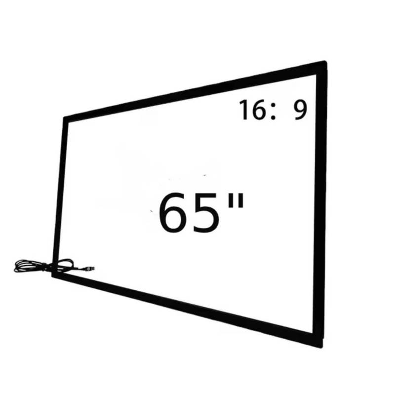 Инфракрасная сенсорная рамка Overlay 32 43 49 55 65 75 дюймов 40 точек касания с USB-подключением для цифрового киоска, тотема, телевизора, монитора
