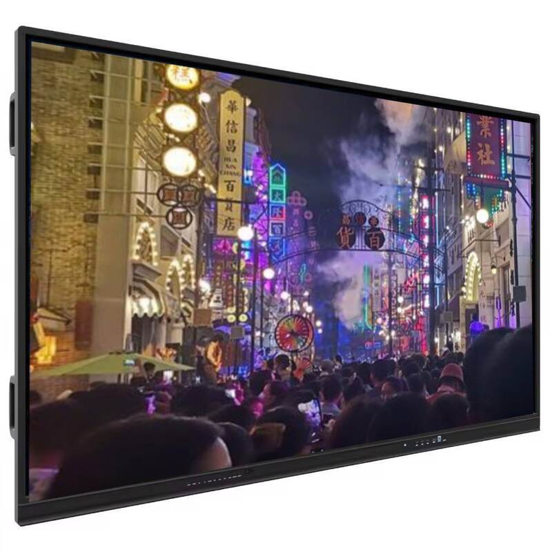 Интерактивная плоская панель с Android 13 или 14 4 мм закаленное стекло и 6 массив микрофон встроенный в умную доску