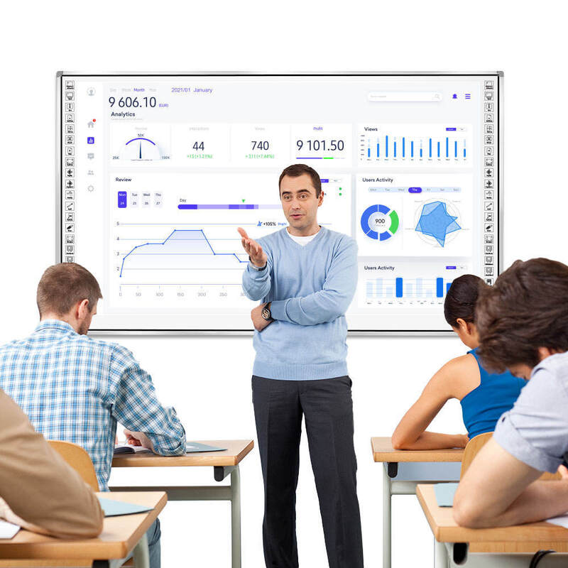 96 Inches Optical Interactive Whiteboard with Optical Imaging Touch Technology and 1920x1080 Pixels Resolution