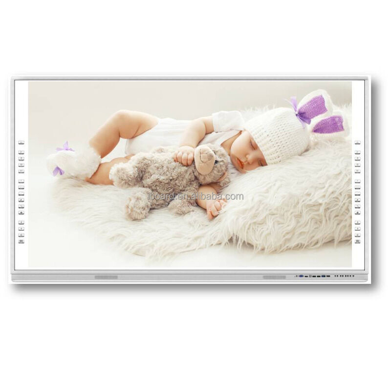 Многоязычные опциональные все в одном интерактивная доска 75 дюймовый интерактивный дисплей Размер и оцинкованный железный стальной лист Заднего листа Материал поддерживающий сотрудничество