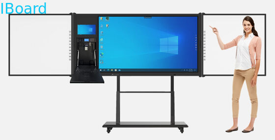 Интерактивная плоская панель 4K Ultra HD с 20 точками касания и встроенными динамиками для образования