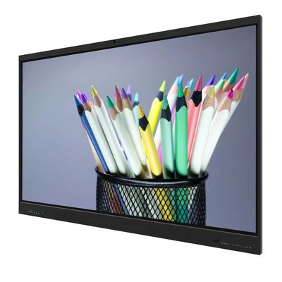 LCD Smart Board 75 дюймов IFP Android 14 8+128G Камера Микрофон Спикер Световой датчик Wifi Инфракрасный 50 точек касания Для школы Онлайн обучение Офис Zoom Команды совещания