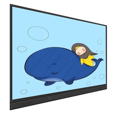 Интерактивная доска 16:9 с соотношением сторон 4000:1, инфракрасная, 20 касаний, метод касания пальцами/объектами для деловых встреч, онлайн-образования, с программным обеспечением