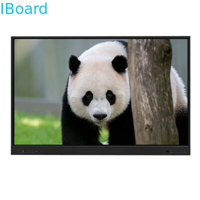 75-дюймовый интерактивный сенсорный монитор с 20/40 точками касания и инфракрасным сенсором для школьного обучения и офисных совещаний