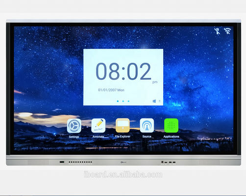 4K 55 65 75 86 98 дюймов Интерактивная плоская панель интерактивная доска для встреч преподавания
